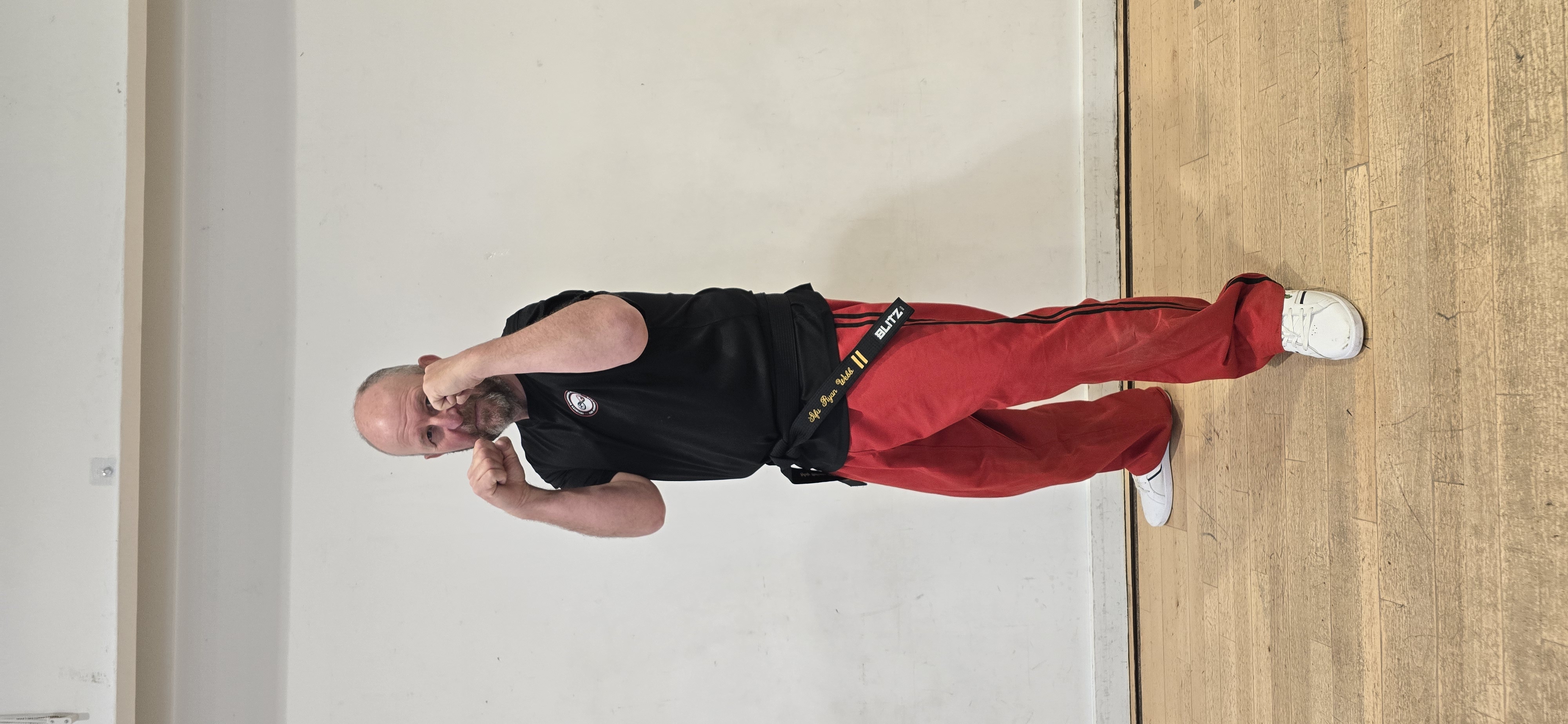 Sifu Ryan Webb in fighting stance