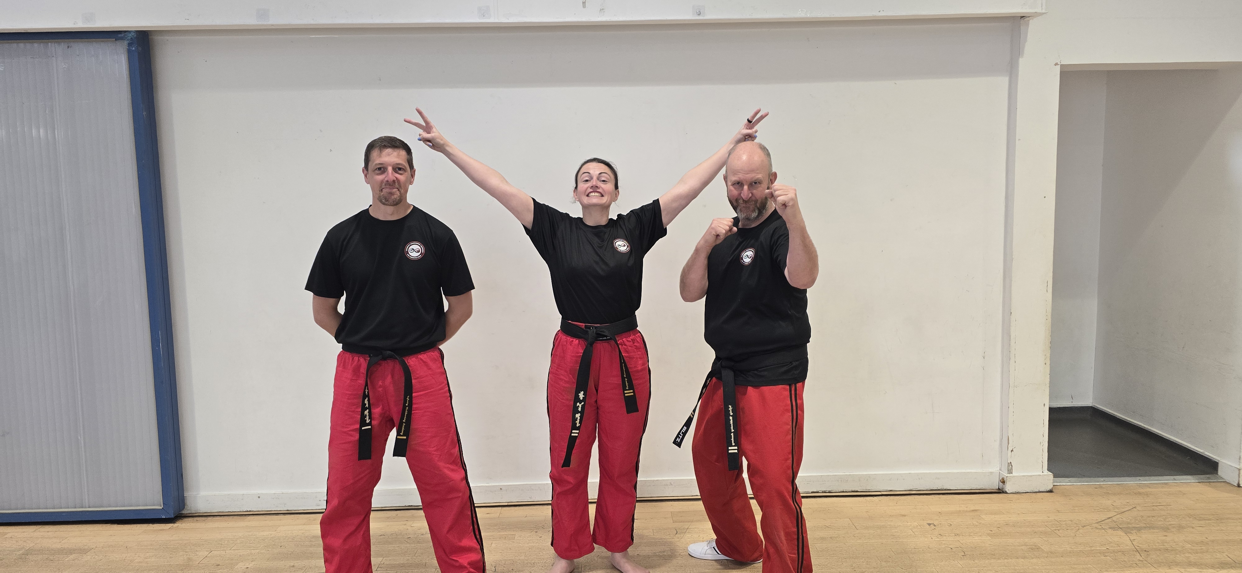 Instructors sharing a light-hearted moment